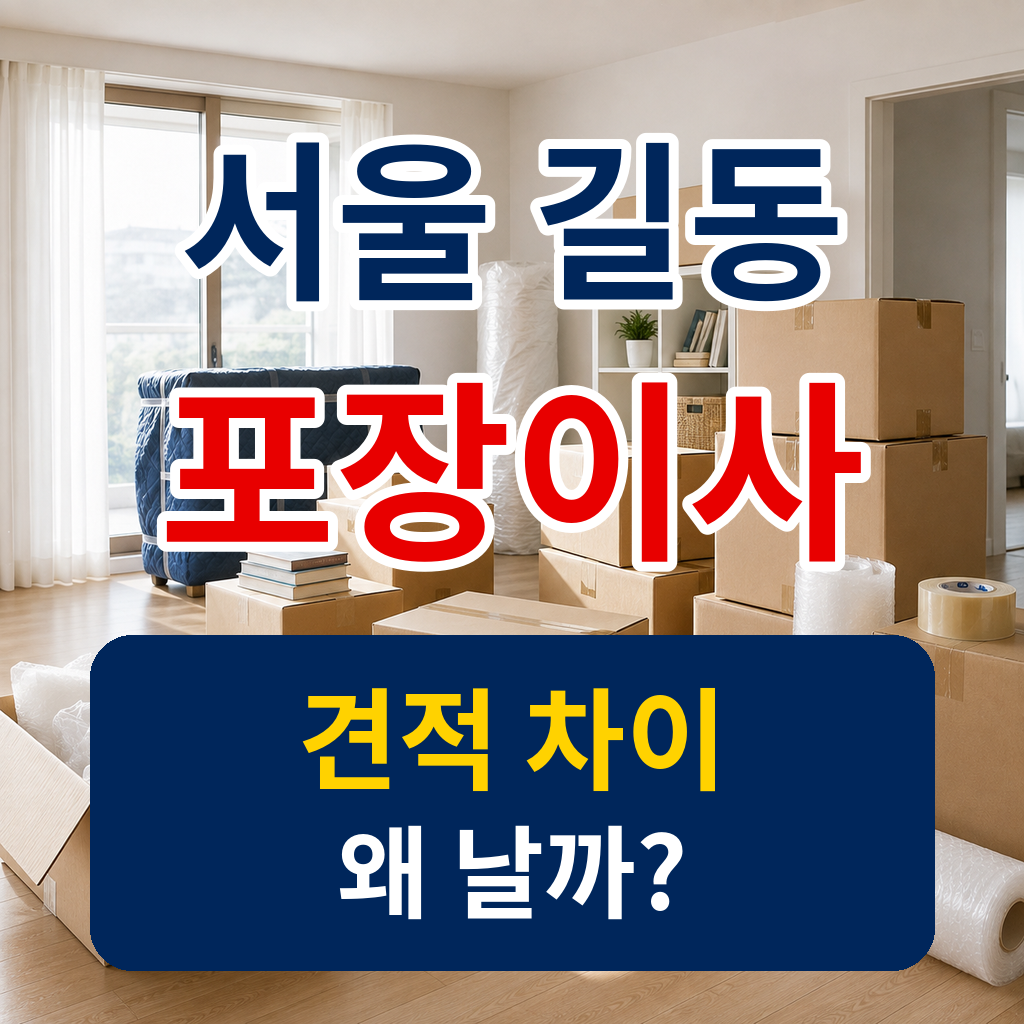 서울 강동구 길동 포장이사 견적을 준비하며 확인할 이삿짐
