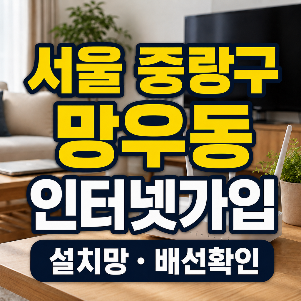 서울 중랑구 망우동 인터넷가입 설치망 배선 비교 썸네일
